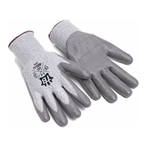 LUVA FIBRA HPPE REC PALMA PU CINZA 400G2 DYN*